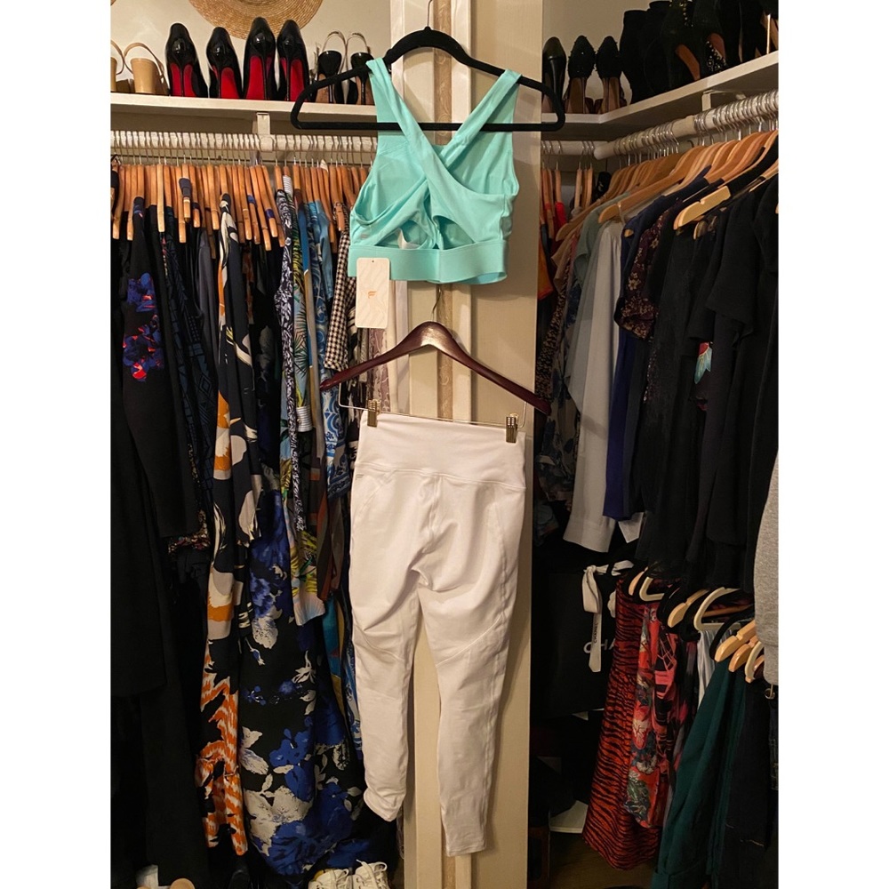 NWT White and Mint Workout Set